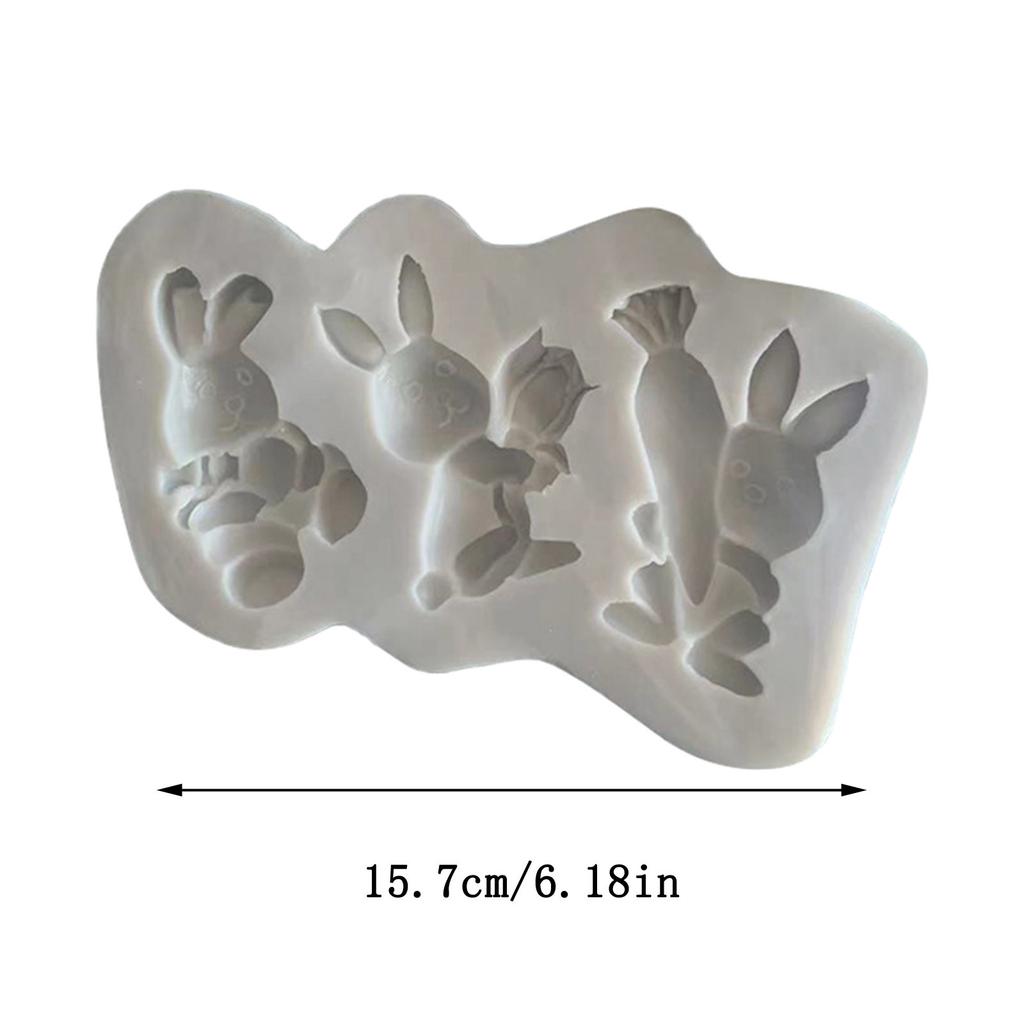 Пасхальный кролик Ailicone DIY Шоколадный торт Инструмент для выпечки клея