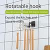Самоклеящиеся кухонные крючки, с вращением на 360 градусов