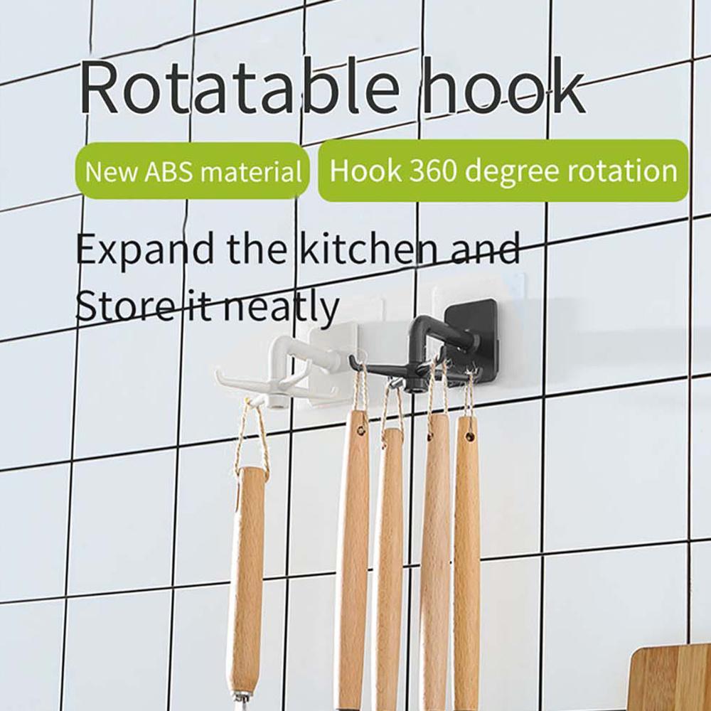 Самоклеящиеся кухонные крючки, с вращением на 360 градусов