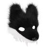 Plush Faux Fur Fox Mask Furry Ears Furry Mask Gifts Animal Mask  Halloween Party