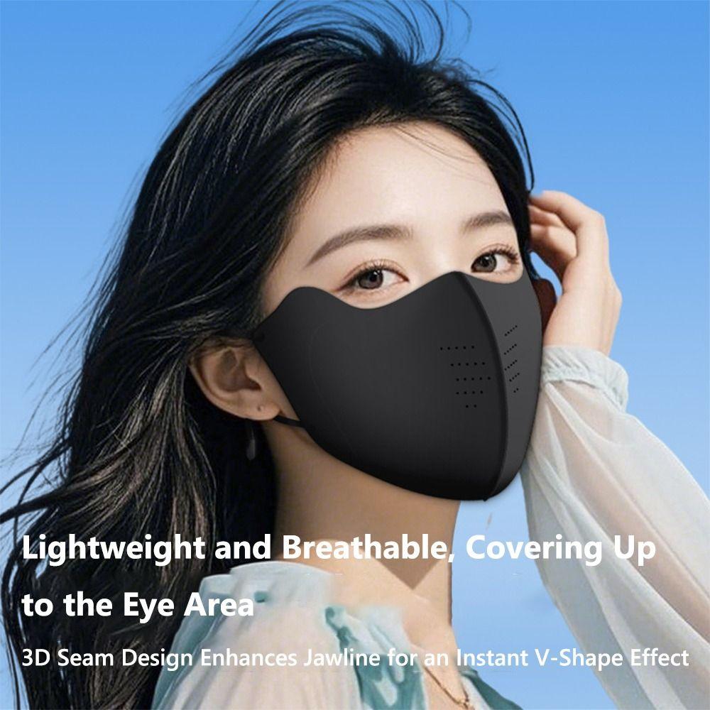 Дышащая женская маска для лица, защита глаз, защита от солнца, маска для лица для женщин