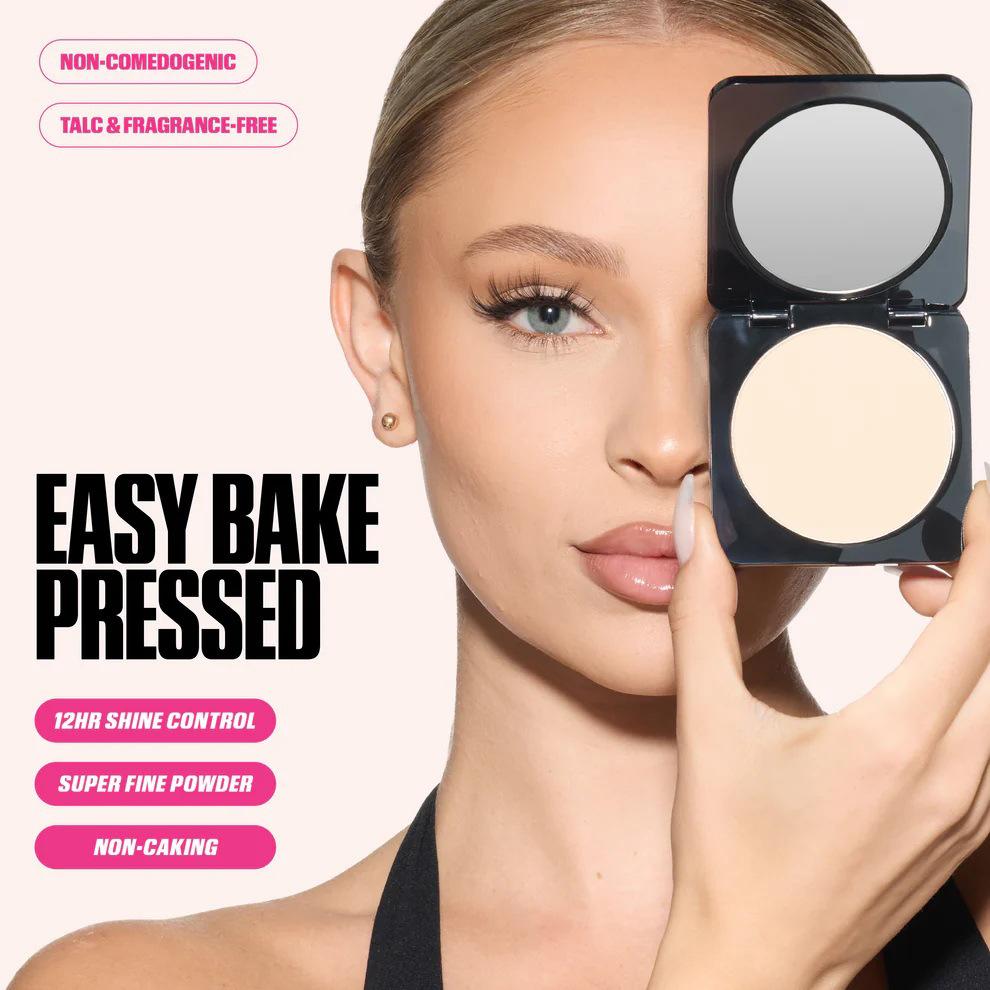 HUDABeauty Easy Bake Прессованная пудра - Фиксирующая, маскирующая, матирующая финишная пудра - Легкая, стойкая, 0,42 унции