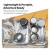 Camping Coffee Maker Kit Vintage Design Sturdy Stainless Steel Compact Portable