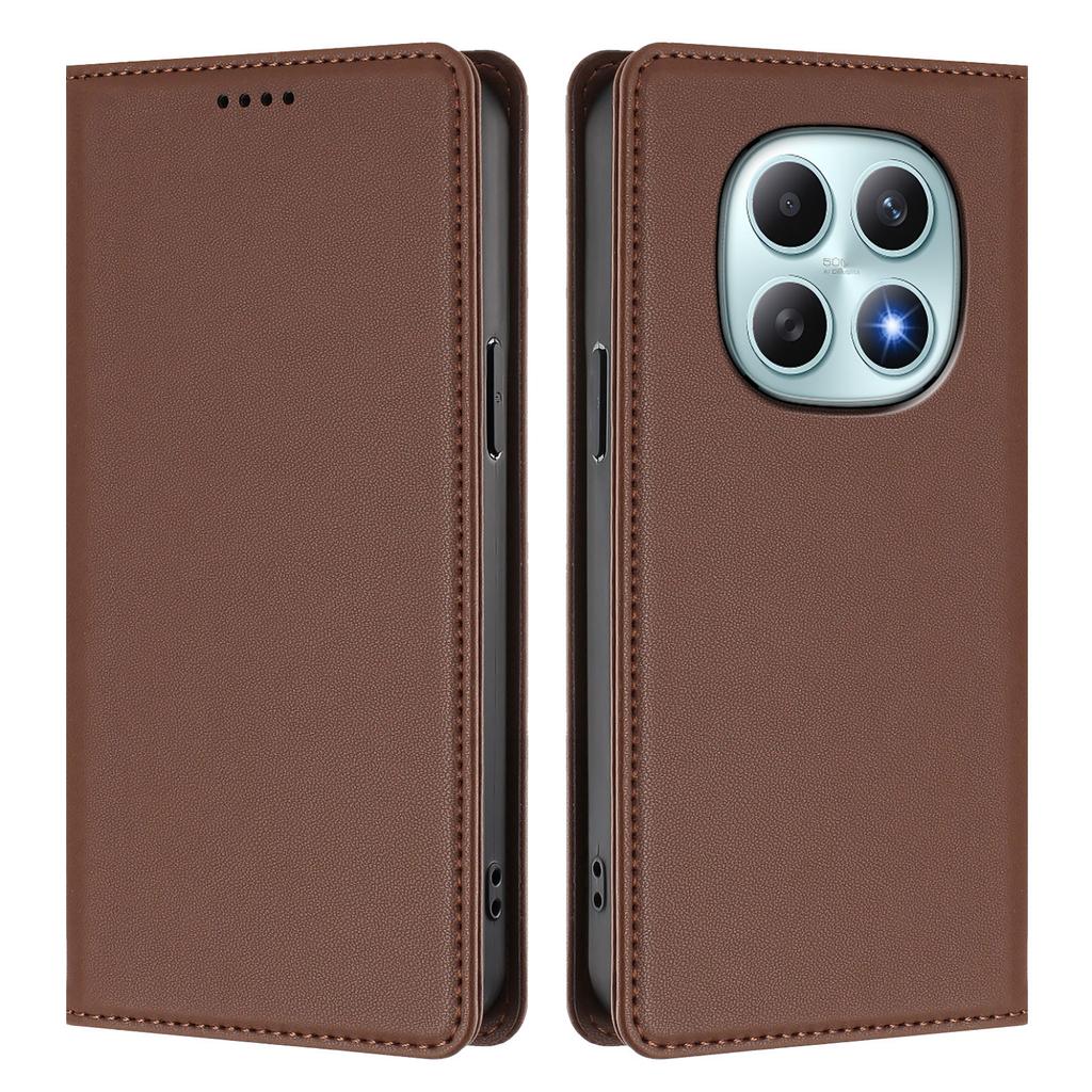 Для Xiaomi Poco M8 5G/Redmi Note 15 5G (Глобальный)/15 4G (Глобальный) Кожаный чехол-кошелек с магнитной застежкой и RFID-защитой для телефона