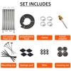 Universal Aluminum Oil Cooler 4 Row 6 Row 8 Row Radiator Converter Kit  Remote Transmission Auto Manual Car Motorcycle