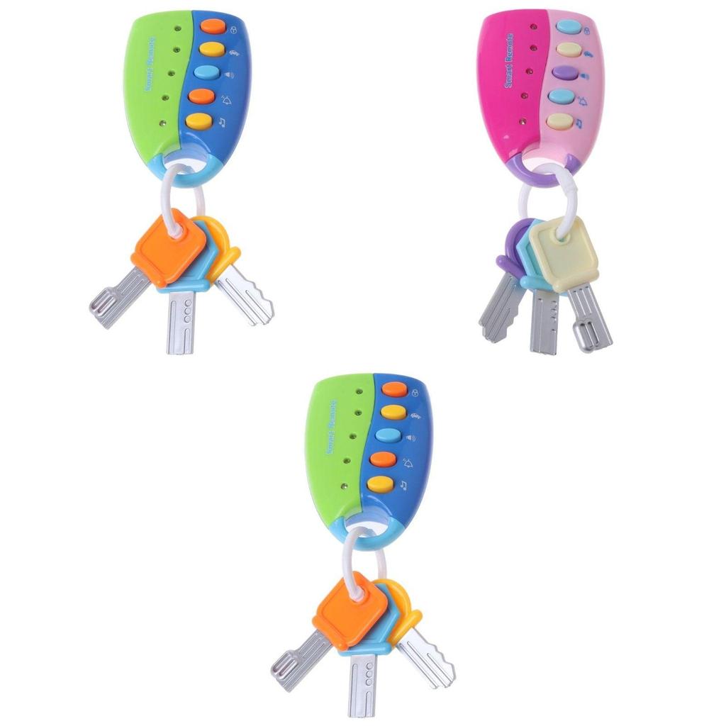 Versatile Baby Musical Smart Remote Car Key Toy With Engaging Voices For Pretend Play
