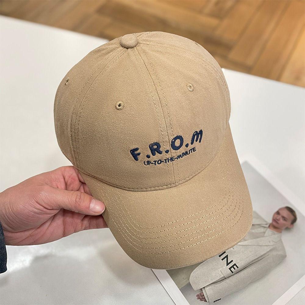 Embroidered Sun Hat Show Face Small Duck Tongue Cap Fashion Baseball Hat