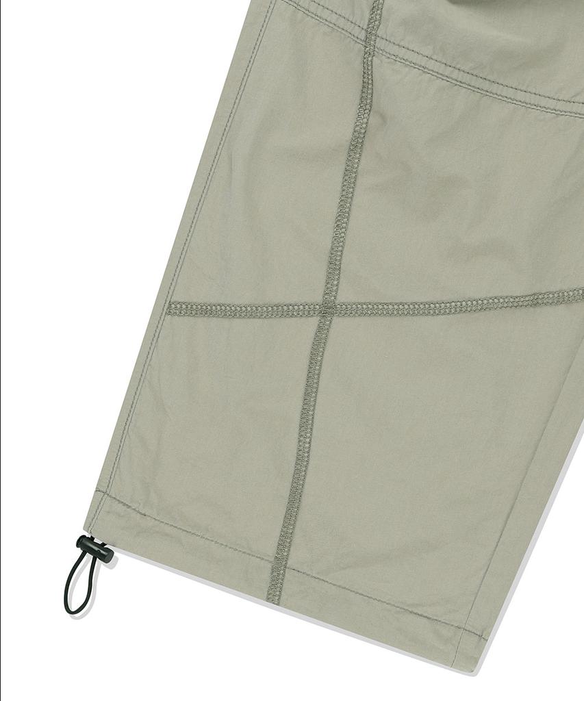 MAHAGRID Cover Stitch Parachute Pant Sage(Mg2Esmpa11A)
