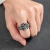 Ssangyong Skull Open Ring Men's Trendy Atmosphere Punk Adjustable Ring