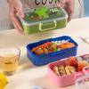 700 мл детский ланч-бокс Bento герметичная коробка для закусок мультяшный без BPA удобный контейнер для переноски детского питания для школы и приключений на свежем воздухе
