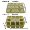 1 Pcs 12-Cell Silicone Ice Cube Tray With Lid Flexible Mold For Cocktails Broth Meal Prep Dishwasher Oven Safe