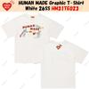 Huunisex Made Graphic Tshirt White 26ss Hm31te023