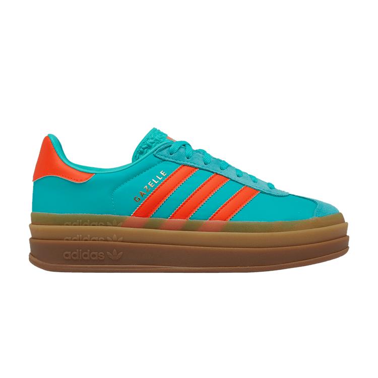 Женские кроссовки adidas Gazelle Bold Мятный Rush Оранжевый Impact (Женский) Мятный Рывок/Оранжевый Удар