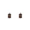 C-Shaped Black Zircon Earrings for Women - Exquisite High-End Retro Design, 2023 Model