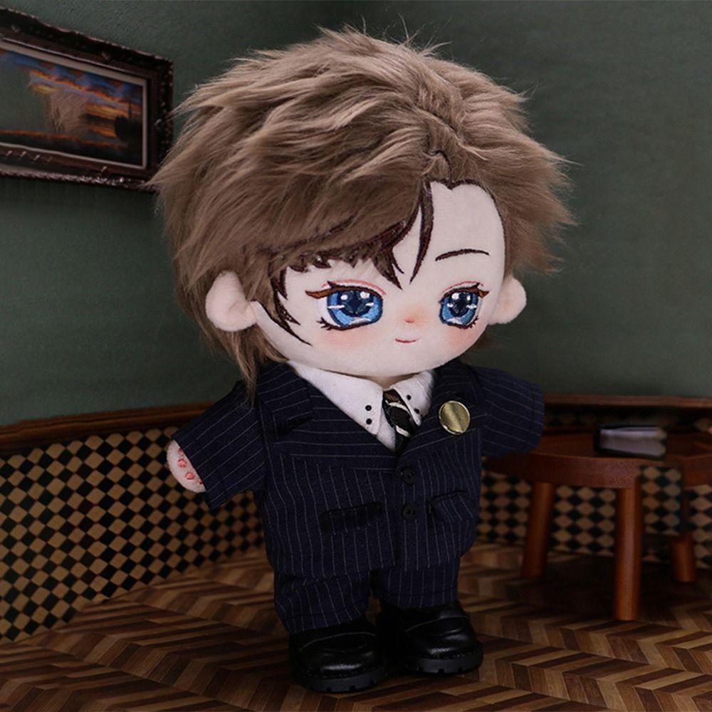 New Shirt Fashion Suit Cotton Doll Outfit Doll Tops Pants 20cm Doll Clothes Plush Doll's Clothes