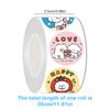 300Pcs/Roll Cartoon Animal Sticker Capibara Kapibala Puppy Hand Account Decals Gift Bag Sealing Sticker Cake Baking Label