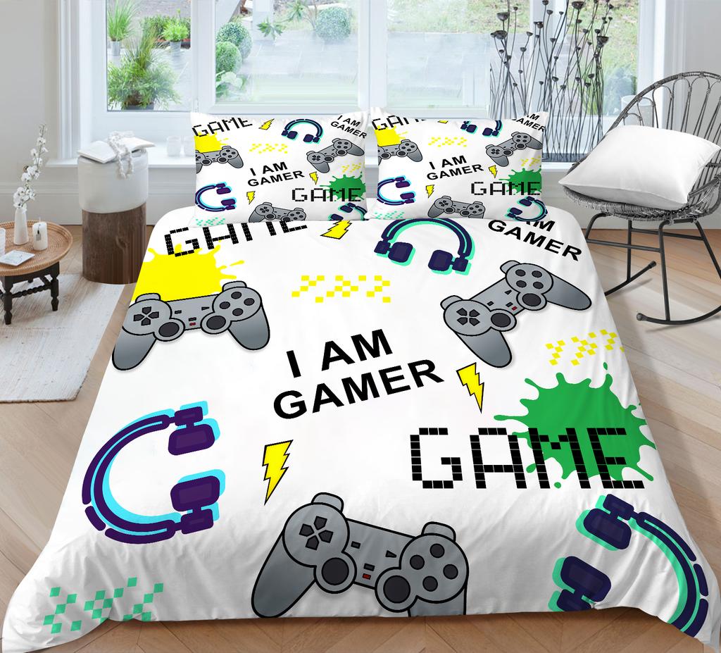 Комплект пододеяльников, игровой комплект постельного белья King Size, домашний комплект постельного белья, мягкий пододеяльник, полиэстер, комплекты постельного белья высокого качества для детей и взрослых