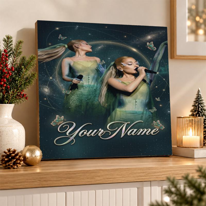 Ariana Grande Custom Name Text 5D Diamond Painting Kit DIY Full Drill Diamond Art Decoration