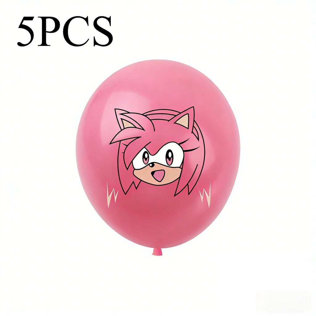 20Pcs The Hedgehog Birthday Balloons  Cartoon Latex Balloons For Kids Game Theme Party Decorations Birthday Party Supplies