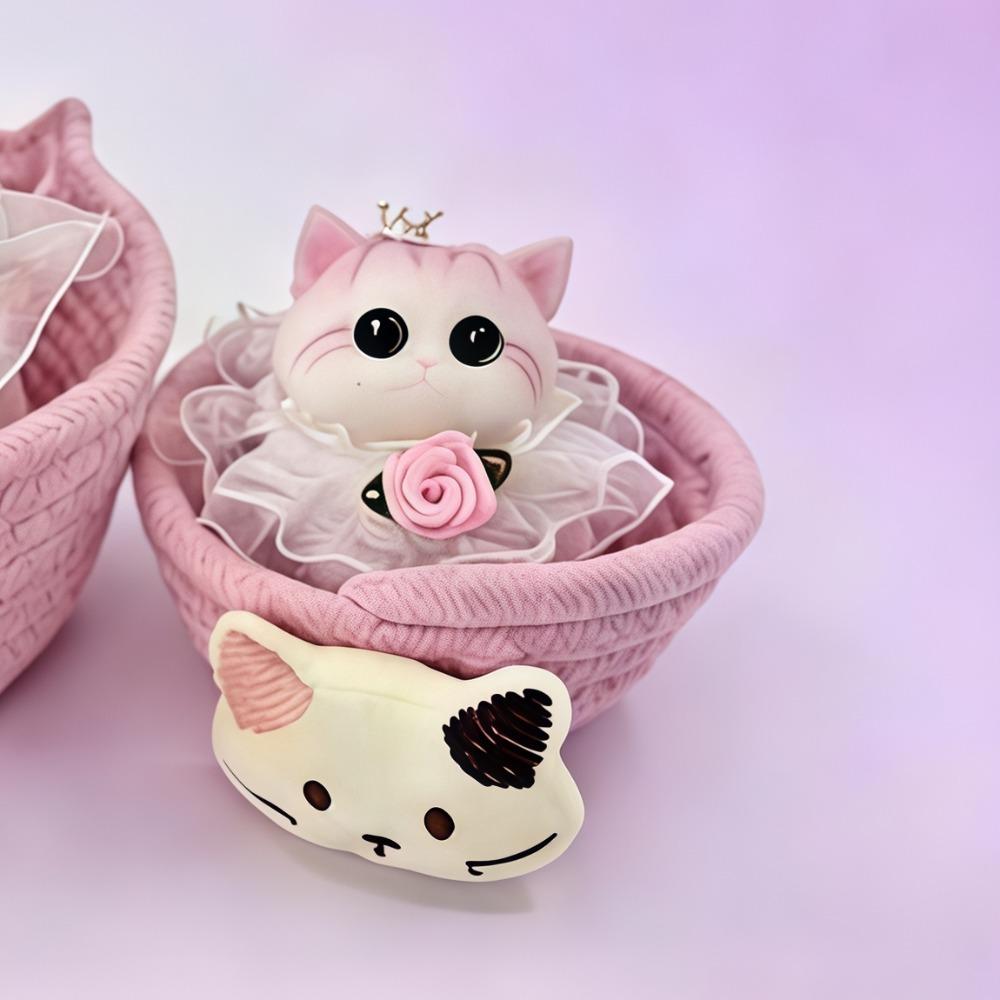 Soft Rubber Squeeze Toy Simulated Cat Cute Squeeze Doll New Anxiety Relief Toy Birthday Gift