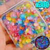 300pcs Cute Mini Resin Turtles Self-Luminous Turtle Miniatures Resin Tiny Turtles Nails DIY Accessories Creative Gifts Toys