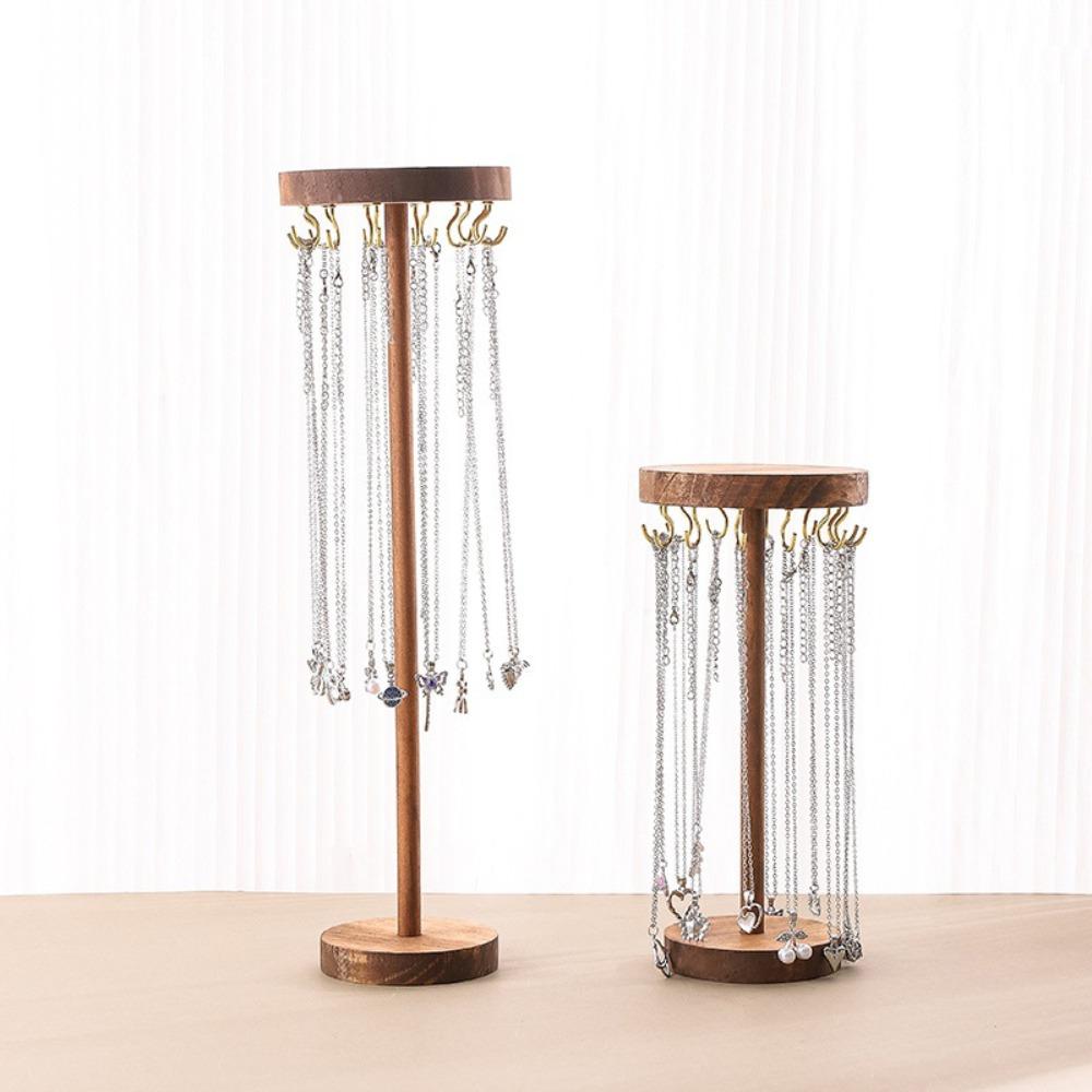 Деревянная подставка для украшений, разборная стойка для хранения браслетов, простой органайзер для ожерелий, украшения