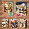 Anime Poster Volleyball Boy Canvas Painting Haikyuu Japanese Style Cartoon Poster Cuadros Wall Art Pictures for Living Room