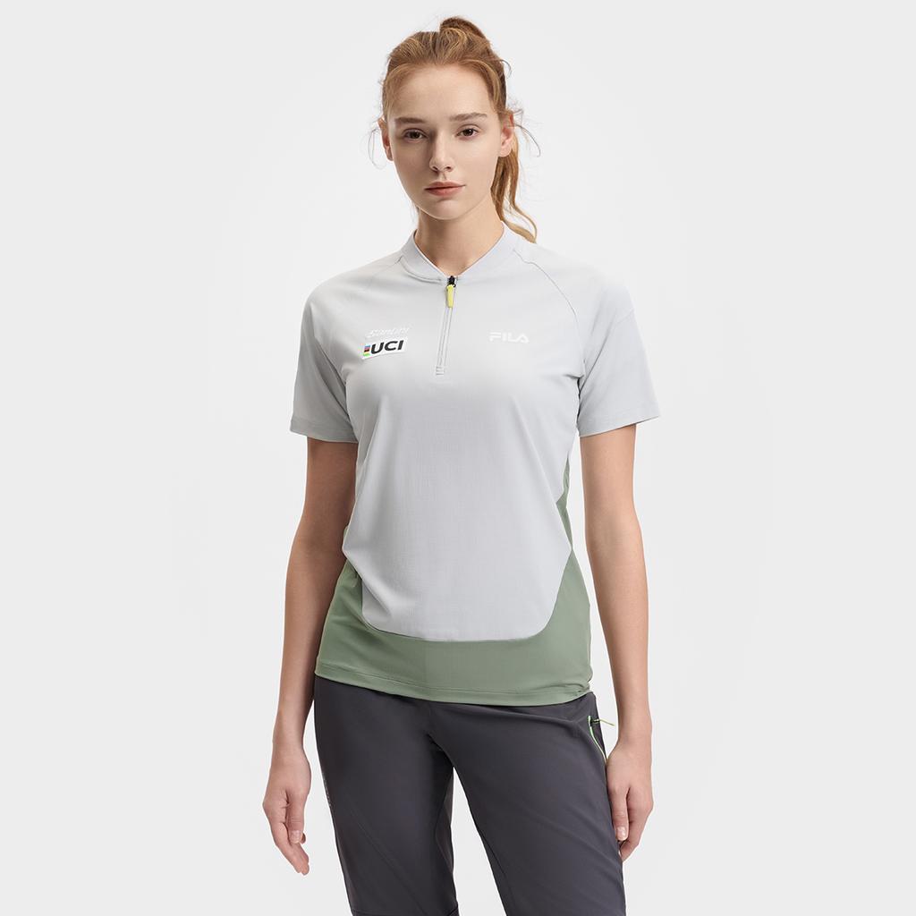 Новая женская футболка для велоспорта FILA CYCLING, цвет Nihil Gray A11W518103F-GY
