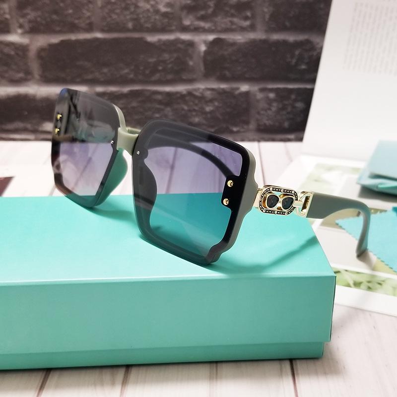 Высококачественные Роскошные Женские Солнцезащитные Очки Дизайнерские Квадратные Модные Очки Женские Стильные Тренд Защита от УФ-лучей UV400