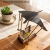 Wooden Electric Manta Ray Ornament Automaton With Lifelike Swimming Motion Ocean Decor For Home Desk Tabletop DIY Puzzle Gift