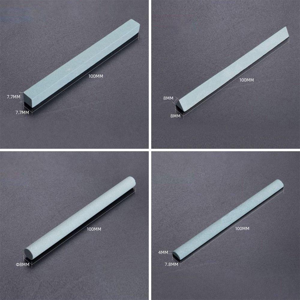 Durable 320 Grit Whetstone Square Triangle Oilstone Semicircle Circle Polishing Chamfer Jade