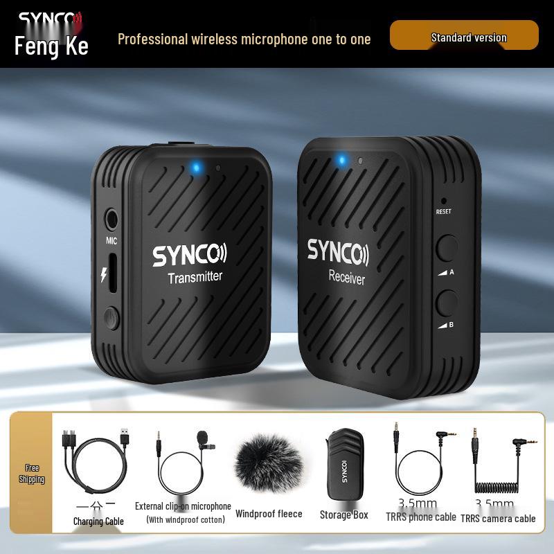Беспроводной петличный микрофон Shengke G1PRO для записи и стриминга с мобильных телефонов и камер