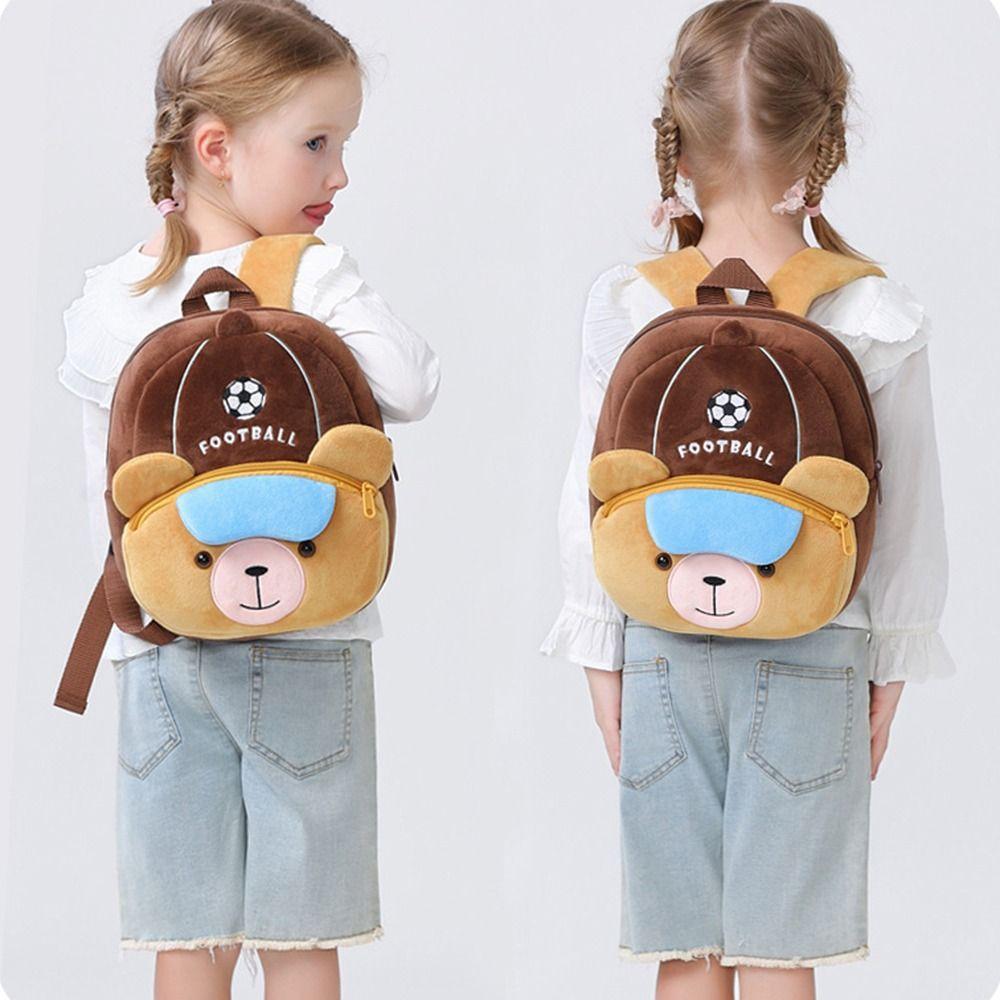 Lightweight Children's Backpack Plush Kindergarten Backpack Children School Bag Outing Leisure
