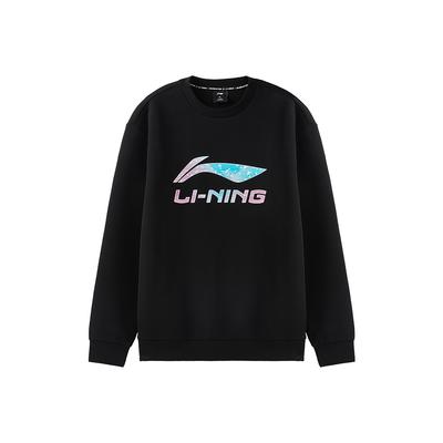 Li Ning Пуловер с круглым вырезом Спорт Лайфстайл Удобный Универсальный Простой Модный Яркий Толстовка Унисекс AWDVG91-1