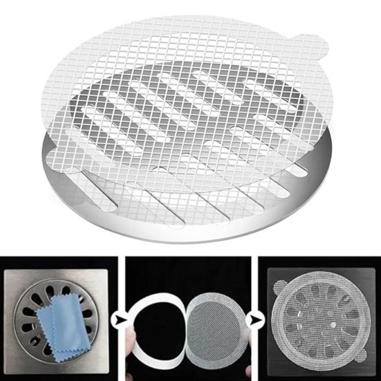 10/30 шт. одноразовый слив для душа, ловушка для волос, водонепроницаемый клей, простой в использовании, отверстия 0,5 см, защитные приспособления для домашнего слива для ванной комнаты, ванна, сетка для слива пола