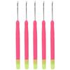 Plastic Hair Extension Crochet Hook Crochet Hair Tools Pulling Hook Needle for Braiding HairRose