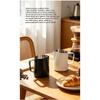 304 Stainless Steel Angled Patterned Cup with Eagle-shaped Flow Guide and Scale. Coffee Milk Froth Cylinder for Making Milk Froth. Milk Froth Cylinder