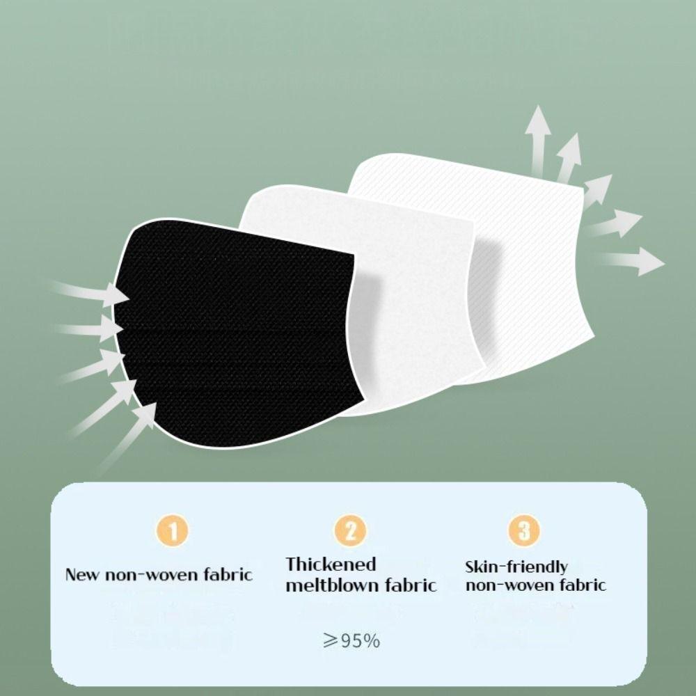 50шт Morandi Цветная противопыльная маска в форме бабочки Защитная крышка для лица