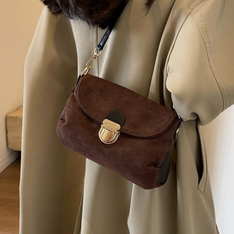 Advanced Commuting Trend Underarm Bag Small Autumn and Winter Bag Women's 2023 New Cross Body Small Bag Suede Shoulder Bag