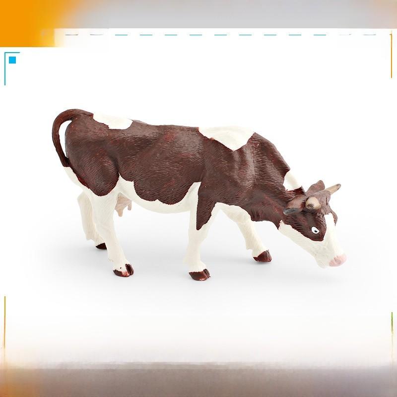 Реалистичные фигурки сельскохозяйственных животных из ПВХ с моделями дойной коровы и быка для детских развивающих игрушек