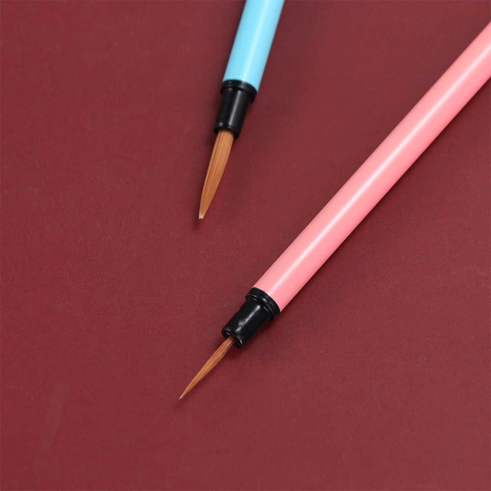 3pcs Slim Detail Paint Brush Pointed Tip Drawing Brush Hook Line Brush  Calligraphy