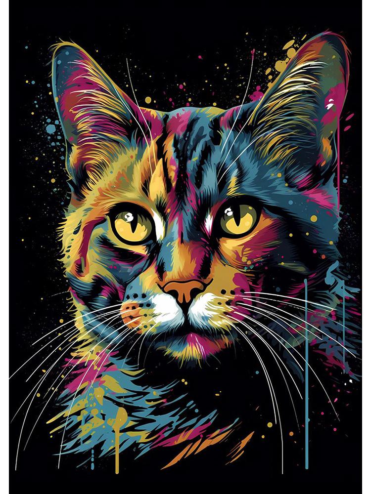 Сурикат Слон Морская Выдра Лев Красочные Животные С Капает Плакат Холст Картина Симпатичные Животные Настенное Искусство Для Комнаты Домашний Декор