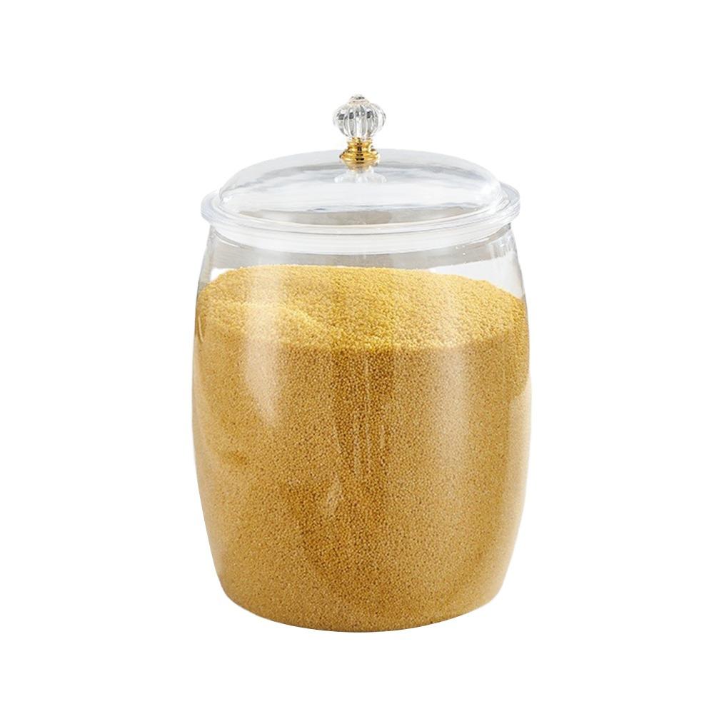 Moisture-Proof Canister Jar Wide Mouth Rice Storage Bucket Durable Sealed Can Kitchen