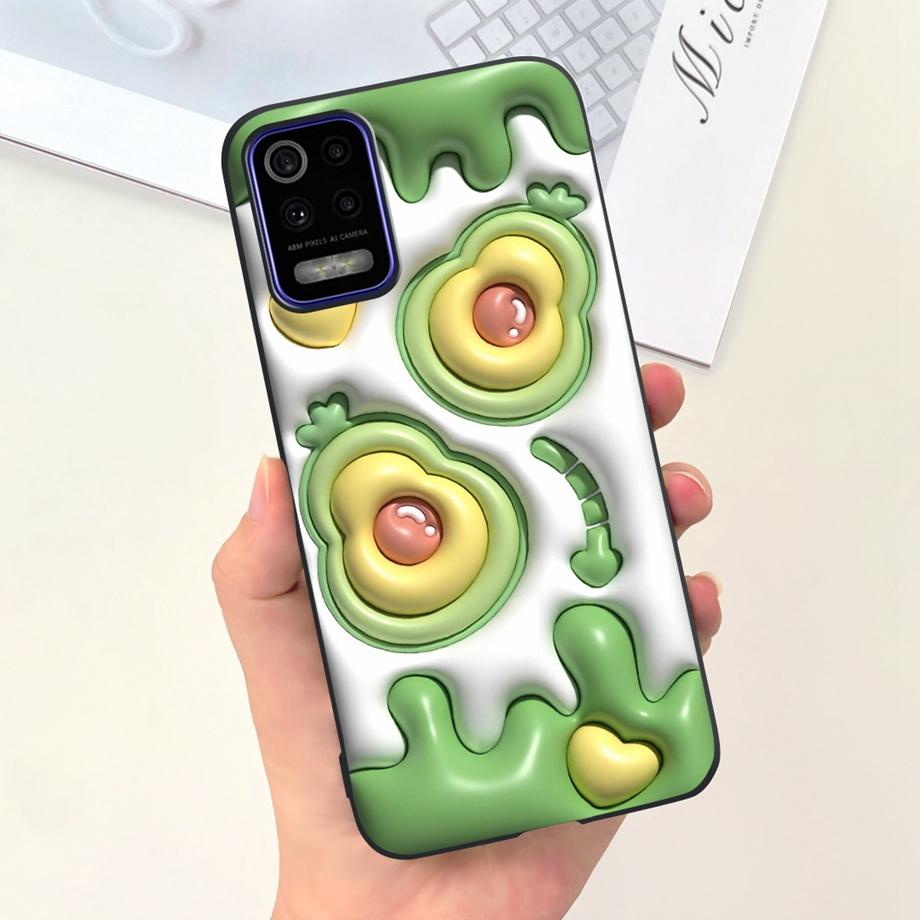 Чехол для телефона LG K52 Q52 2020, мягкий матовый силиконовый чехол для LGK52 LGQ52 2020, чехол в готическом стиле, мультяшная задняя крышка, милый узор