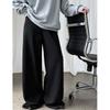 Брюки с высокой талией на кулиске с широкими штанинами Женские осенние повседневные спортивные штаны Брюки в пол