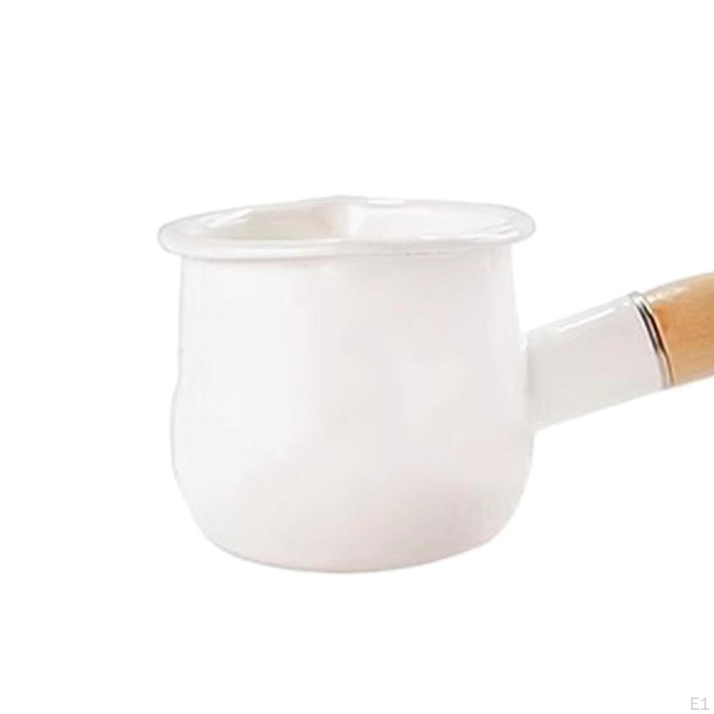 Роскошный эмалированный молочный горшок и подогреватель масла для кухни в походе