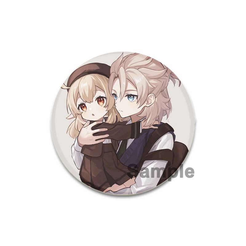 32/44/58 мм Genshin Impact Albedo Pin ручная работа брошь для одежды мультяшный косплей значок украшение на рюкзак ювелирные изделия подарок