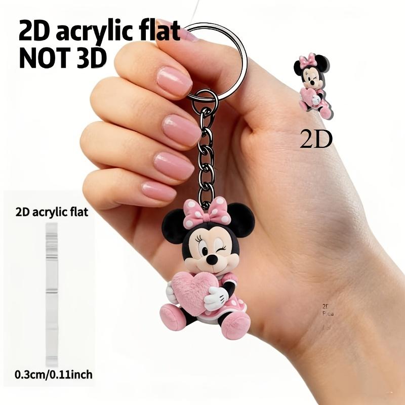 Disney Акриловый брелок Минни, Милый дизайн, Аксессуары для рюкзака, День святого Валентина, День благодарения, День рождения, Повседневное использование, Сумка