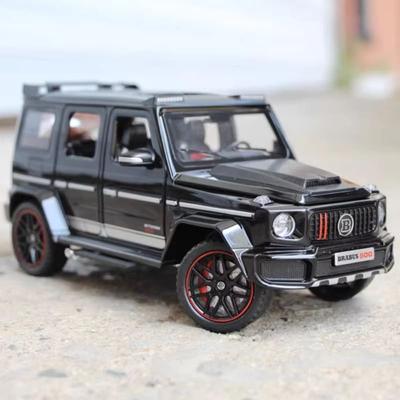 Новое Звездное Небо Топ 1:24 Mercedes-Benz Brabus G800 Высокоточная имитация литой металлической модели автомобиля со звуком и светом инерционная коллекционная игрушка в подарок мальчику