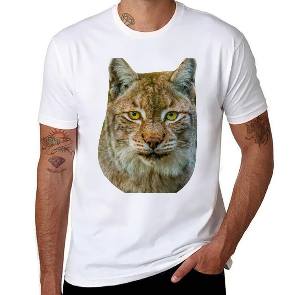 Eurasian Lynx Tshirt Antiperspiration Workout Top